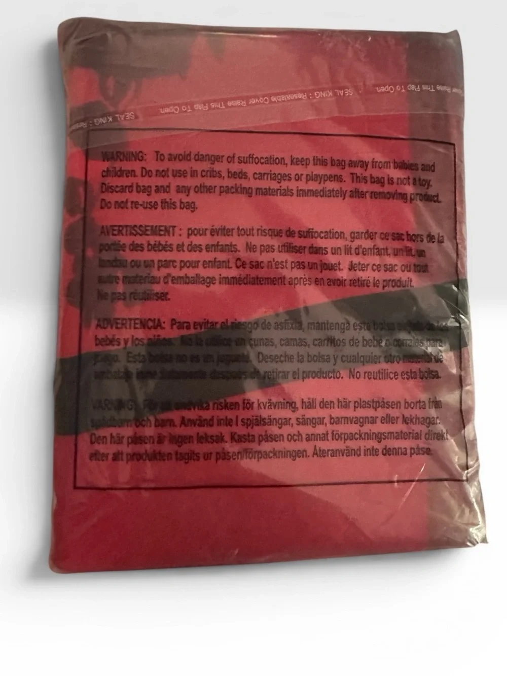 Red Packaged Blanket or Throw - Solid Red